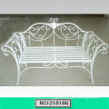 New Arrival Wrought Iron Bench with Back Patio Furniture